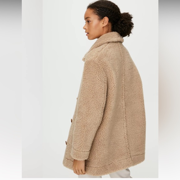 Aritzia Wilfred Free Teddy Long Jacket. BNWT. Size XS. Camel colour - Picture 7 of 10